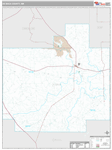 De Baca County Wall Map Premium Style